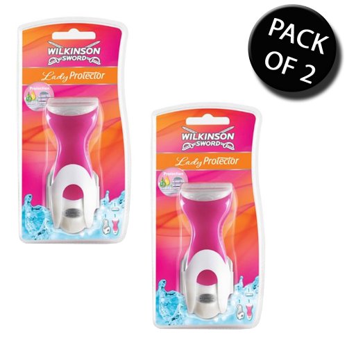 2x Wilkinson Sword 7005180G Lady Protector Razor