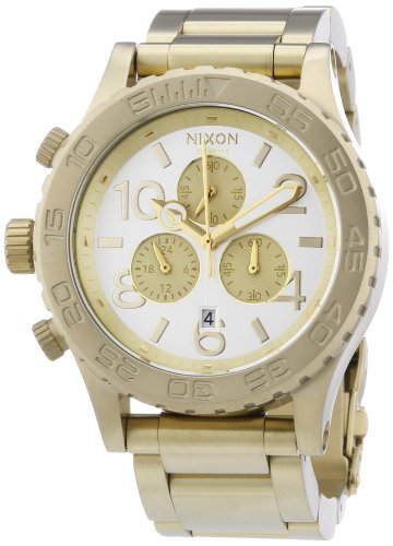 Nixon Unisex-Armbanduhr The 42-20 Chrono Chronograph Quarz Edelstahl beschichtet A0371219-00 Nixon Unisex-Armbanduhr The 42-20 Chrono Chronograph Quarz Edelstahl beschichtet A0371219-00