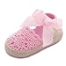 Itaar Baby Girls Shoes Crochet Knit Soft Sole Bow First Walker Toddler Sandals