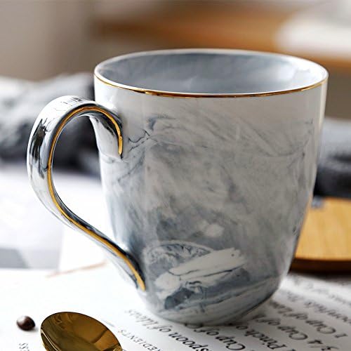 Btftkjbf Denmark Plain Marble Lovers Of Large Capacity Ceramic Mug Coffee Cup Cup Breakfast Cup,A