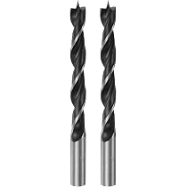 QUARKZMAN 2 Pcs Mèches De Perçage Pointe Brad 9,5mm Acier - Idéal Menuiserie Bois