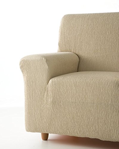 Zebra Textil 341 Sofahusse elastisch Beta 1 sitzer, beige