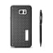 Produktbild Samsung Galaxy Note 5 Hülle, Alfort 2 in 1 Schutzhülle Hart PC + TPU Case Cover Telefon Kasten für Samsung Galaxy Note 5 Funktion der wärmestrahlung und Unterstützte Telefone ( Schwarz ) + Schwarz Stylus Pen