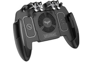 Renoble Mobiler Game Controller Für PUBG/Call of Duty/Fortnite, Zielauslöser Feuerknöpfe M10 M11 Sechs Finger Mobiles Gamepad Spiel Für Handyspiel Joystick Mit Wärmeableitungs Funktion 1