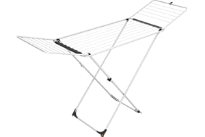 Vileda Universal Tendedero Torre de Acero, Metal, Blanco, 180x108x55 cm