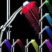 Produktbild JZHY 7 Colour RGB Automatische LED-Licht Farbwechsel-Runde Duschkopf Badezimmer-Wasser-Hahn-Handheld LED-Licht Dusche Tap