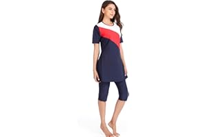 seafanny Muslimische Bademode Islamische Damen Kurzarm Modest Badeanzug Surfen Beachwear Burkini