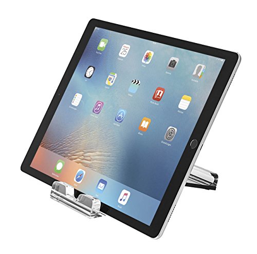 Wedo 601701 Universal Tablet Ständer (mit Haftung) glasklar / schwarz - 6