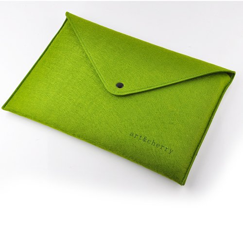 ©art&cherry Filztasche im Briefdesign für Notebooks bis 15″ grün - 2