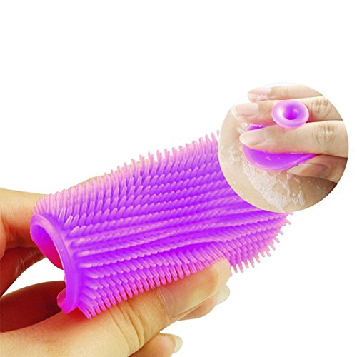 NALATI 4Stk Schröpfen Cups + 1er Pinsel (Farbe zufällig) Hautpflege Silikon Schröpfen Cups Massage Set für Gesicht Körper gegen Fett - 3