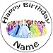 Produktbild personalisiert Disney Prinzessinnen Kuchen Topper – Einem vorgeschnittenen Rund 20,3 cm (20 cm) Zuckerguss Dekoration