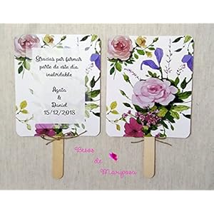 50 Paipai-Einheiten für personalisierte Hochzeiten. Fan Hochzeit