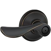 Schlage F40 CHP 716 16-080 10-027 Şampanya Yatak ve Banyo Kolu, Eskitilmiş Bronz