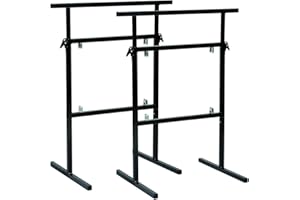 NORDLINGER PRO Lot de 2 Tréteaux de bricolage - Noir - Hauteur réglable 78 à 106 cm