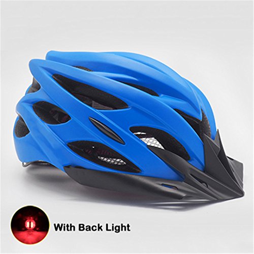 GOOENNSA Bicycle Helmets Matte Black Men Women Bike Helmet Back Light Mountain Road Integrally Molded Cycling