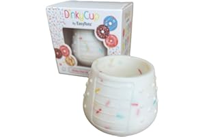 EasyTots DinkyCup 50ml | Open Re-Balancing Baby Cup | BPA Free Silicone | Use from 4 to 18 Months | Extra Small for Tiny Hands and Mouths | Perfect Weaning Sippy Cup (Sprinkles, 1 Pack)