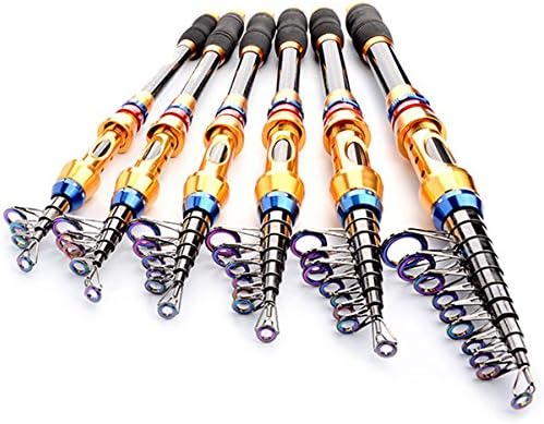 Telescopic Fishing Rods Graphite Carbon Fiber Travel Spinning Portable Fishing Poles Saltwater Boat Sea Rod 1.8m 2.1m 2.4m 2.7m 3m 3.6m (2.1M)