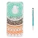Produktbild Grandoin Galaxy A8 2018 HandyHülle, Süßes Muster Transparent Ultra Dünn Weiche TPU Silikon Schutz Handy Hülle Handytasche Etui Schale Schutzhülle Case Cover für Samsung Galaxy A8 2018 - Blume