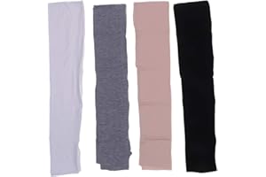 Milisten 4 pary rękawic przeciwsłonecznych UV ochrona przed słońcem, ochrona przed słońcem, bawełna, rękawiczki z długim rękawem, do sportów na świeżym powietrzu, jazdy na rowerze