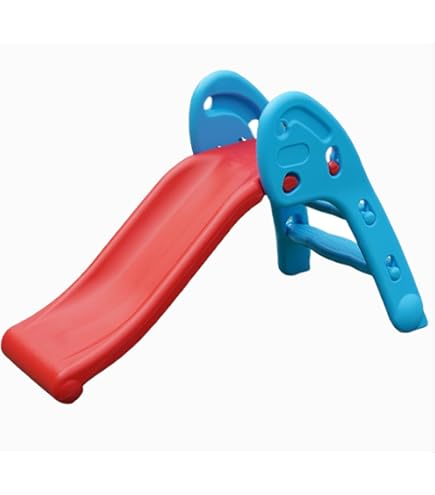 Dolu My First Garden Slide Medium For Kids For Children From 2 Years Blue Ladder And GreenSlope Foldable For Indoor Or Outdoor Use Toddler Climbing Kids Slide Indoor Slide Kids Outdoor Play Equipment