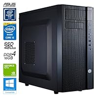 SNOGARD Pro Gamer PC | High Power Gaming Komplett System | PC-Gaming Desktop Computer | Intel Core i5-7500,8GB ASUS nVidia® GeForce GTX 1070 Overclocked, 16GB DDR4 RAM, 480GB SSD + CD/DVD-Rewriter • Spiele-PC