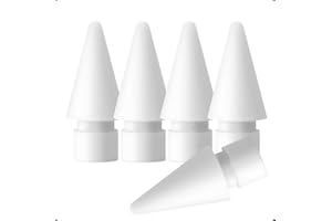 PAPERFEEL [5 Pack] Tip for Apple Pencil 2nd Generation and Apple Pencil 1st Generation, Apple Pencil USB-C, Apple Pencil Pro, High Sensitive Precise POM Replacement Tips for Apple iPad Pencil Nib