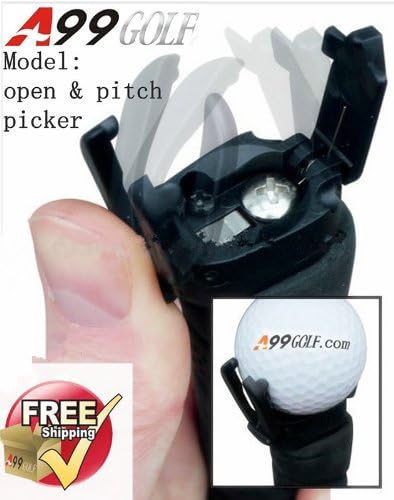 A99 Golf Ball Pick up open &amp; pitch and Retriever Tool for Putter Grip NEW!