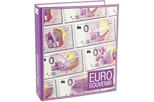 SAFE 3102 classeur a billets de 0 euros (souvenirs) 2018 avec 53 feuilles transparentes | album billet de collection 0 euro I Contenu en allemand