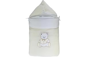 FRUIT DE MA PASSION Nid d'ange pour bébé 0 à 6 Mois beige - Motif Nounours