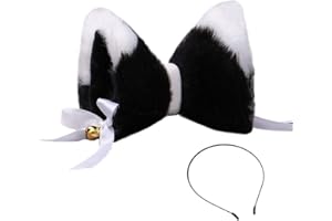Dodheah Orejas de Gato Orejas de Zorro Diadema Mujer Niñas para Cosplay Disfraz de Halloween Carnaval
