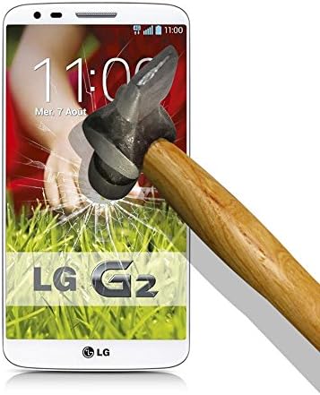 LG G2 Screen Protector, Premium Tempered Glass Screen Protector for LG G2, Bubble Free, 9H Hardness, Perfect fit, Anti-scratch 9H Tempered Glass
