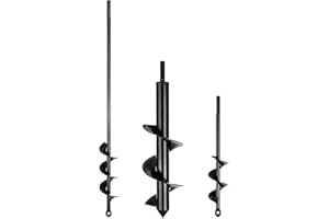 AYYDS Punta per trapano da giardino, con guanti da giardino, lumache e lumache, senza fili, per avvitatore a batteria (8 x 30 cm + 4 x 30 cm + 4 x 22 cm)