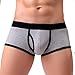 Produktbild Unterwäsche Herren Sexy, beikoard Kleidung Unterhemd Long Will, Verkäufe hohe, Sexy Taille Media atmungsaktiv Reine Hose Baumwoll-Boxer, U konvex Shorts Boxer L grau