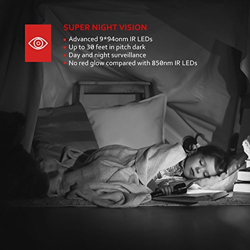 CRMM 1080P FHD Baby Monitor With Wifi IP Camera Home Wireless Security Camera With Night Vision Sound Detection Motion Detection 2-Way Audio Indoor Surveillance Monitor For Baby/Elder/Pet