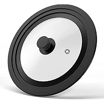 Couvercle Universel Verre Steuber Ø28-32cm - Soupape Vapeur - Bord Silicone - Compatible Induction