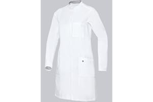 ‎BP BP 1752-130-0021-44n Arztkittel für Frauen, Langarm, Arm-Lift-System, 205,00 g/m² Reine Baumwolle, weiß, 44n