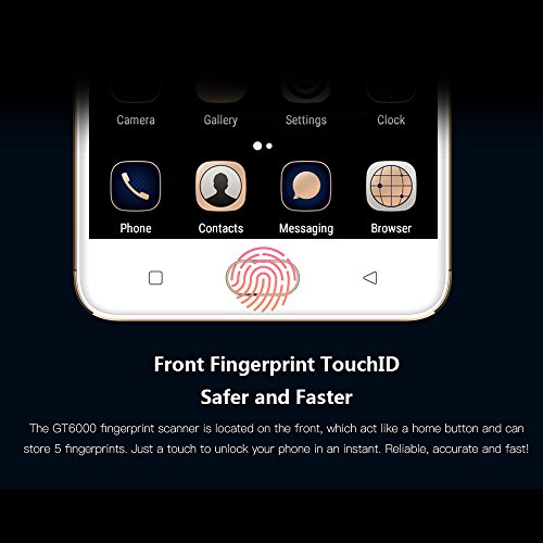 Gretel GT6000 Smartphone 4G FDD-LTE, Fingerprint, 3G WCDMA, Android 7.0, 6000mAh Batería, Pantalla 5.0 Pulgadas, MTK6737 64-bit, Quad Core, 1.3GHz, 2GB+16GB, Cámara 13.0MP + 5.0MP