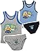 Produktbild 2 tlg. Set: Unterwäsche - Slip & Unterhemd - " Minion - Ich einfach unverbesserlich " - Gr. 104 / 110 - Größe 3 bis 4 Jahre - 100 % Baumwolle - Unterhose - Jungenunterwäsche - für Kinder Pants Unterhosen - Slips Jungen - Shorts - Mark Dave Team / Minions - Kevin - Despicable Me Pants / Set - Panty - Wäscheset