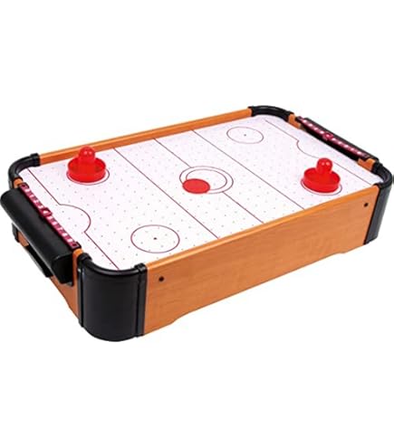 Airhockey Pusher Universal - Weiß-Rot Mit Filz Für Alle Airhockey Tische