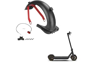 Fututech - Kit parafango posteriore + fanale posteriore + supporto parafango posteriore per Segway Ninebot Max G30/G30D, ricambio per monopattino elettrico