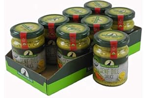 SPREEWALD RABE Senf-Dill Sauce mit Honig 8er Set (8 Gläser à 120 ml)