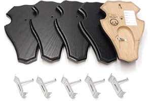 EURO HUNT Rehbockbrett Eiche 1 19x12 dunkel - 5er Set mit Metalklammern