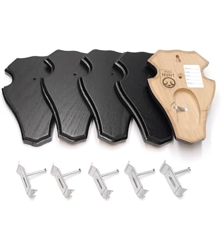 5 Stück Reh Bock Schild Trophäenschilder mit 1 Kieferfach in Eiche du, € 30,99