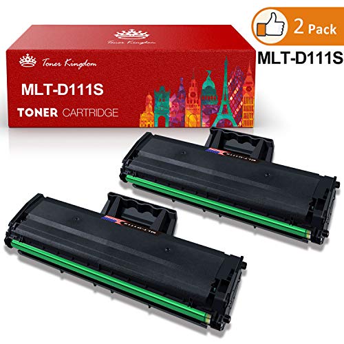 Toner Kingdom 2 Paquete Compatible Cartucho de tóner Para Samsung MLT-D111S Xpress SL-M2020W SL-M2020 SL-M2022 SL-M2022W SL-M2026 SL-M2026W SL-M2070 SL-M2070W SL-M2070FW Impresora Negro