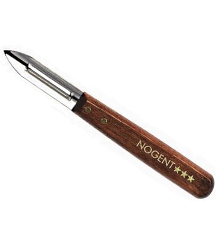 Éplucheur Légumes Nogent Classic En Bois - Lame Acier Inox 18/8, Manche Bois De Charme Verni