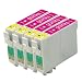 Produktbild 4x Kompatible Magenta Druckerpatrone ersetzt T0483 für den Einsatz in Epson Stylus Photo R200, R220, R300, R300M, R320, R330, R340, R350, RX300, RX320 RX500, RX600, RX620, RX640
