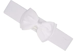 Ro Rox Vera Sash Belt for Women - 1950s Vintage Style Satin Bow Belt - Wide Elasticated Belt for Women - Waistband with Snap Button Closure - Classic Wide Belt for Dress, Coat & Shirt