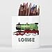 Produktbild hirosâ ® personalisierbar Classic Vintage Lokomotive Zug Kinder Bleistift Topf, Funny Bleistift Topf, Back to School, Kinder Geschenk, Weihnachten Geschenk.