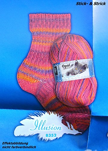 150 gr. Daydream- Fb. 8352 Illusion, 6-fach, Brandneu, Sockenwolle, Strumpfwolle - 2