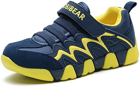 Kids Leather Sport Shoes Outdoor Hook Loop Blue Sneaker(Tooddler/Little Kid/Big Kid)-UAS3365